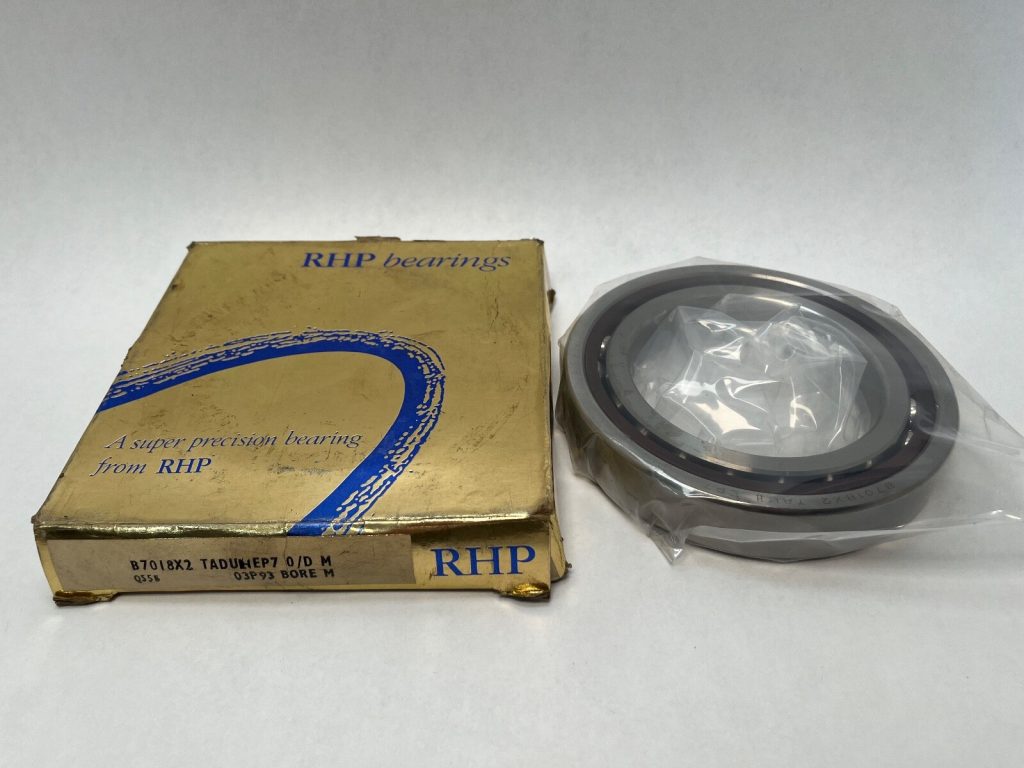 RHP 7018CTDUHP4 Super Precision Angular Contact Ball Bearing, 90x140x24 mm, 15° Contact Angle, Heavy Preload, ABEC-7/P4