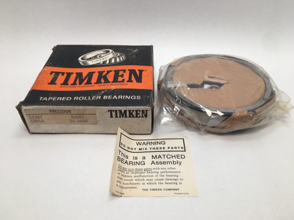 Tapered Roller Bearing - 3.8750 in Bore, 6.1875 in Cup Outer Diameter, 1.1250 in Cup Width, 1.4219 in Cone Width, class 2, Case-Hardened Steel.