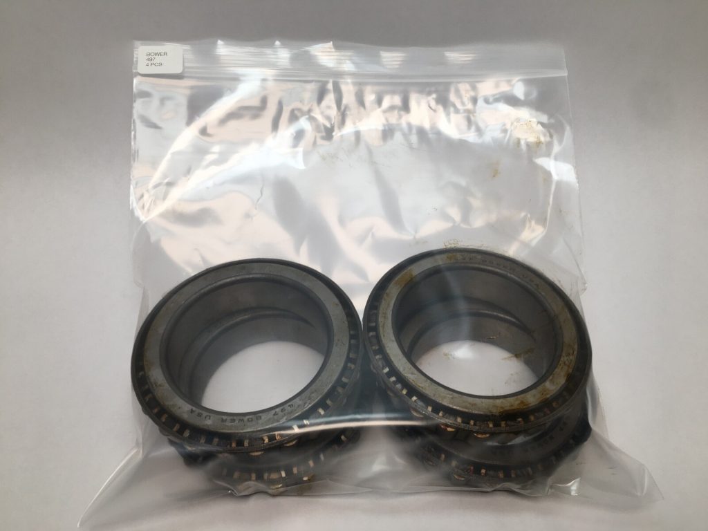 Bower 497 Taper Bearing Cone 3-3/8" ID USA 4 pcs