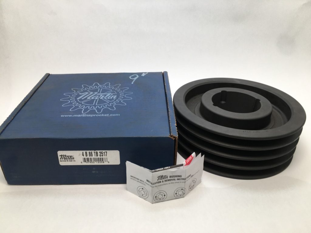 Martin 4-B-86-TB-2517 V-Belt Sheave 8-15/16" OD 3-1/4"W 4B86TB2517 4B8.6 TB 2517