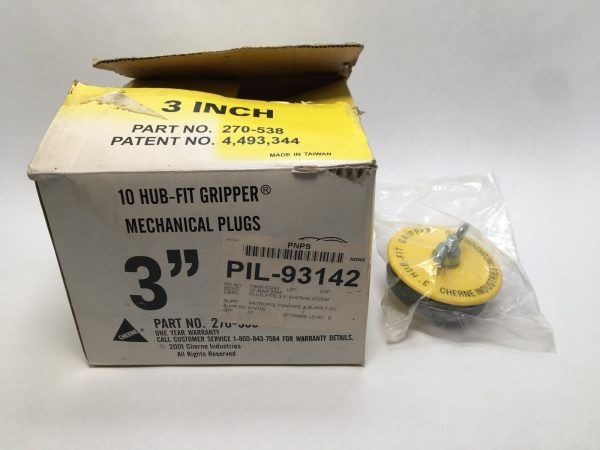 CHERNE 270538 Mechanical Hub-Fit Pipe Plug 3″ 270-538 10 pcs