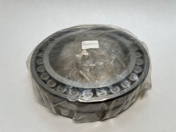 SKF NN3028KSPW33 cylindrical roller bearing with tapered bore, wrapped in plastic