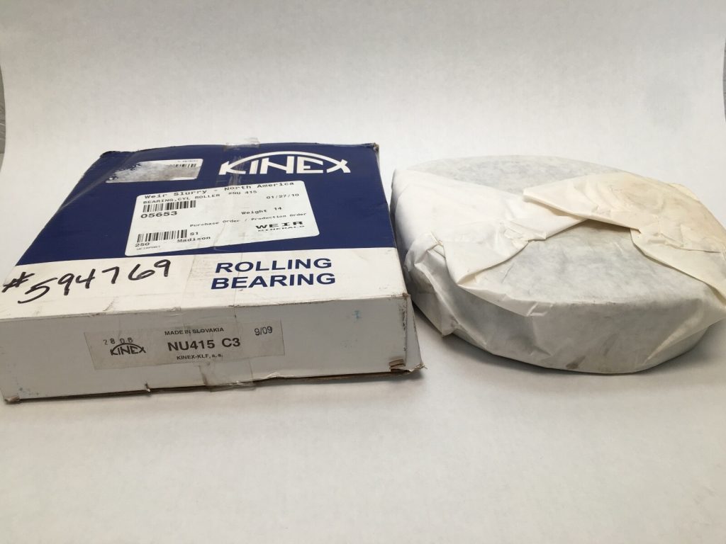 Cylindrical Roller Bearing - Straight Bore, 75 mm ID, 190 mm OD, 45 mm Width, 1 Row, C3 Internal Clearance.