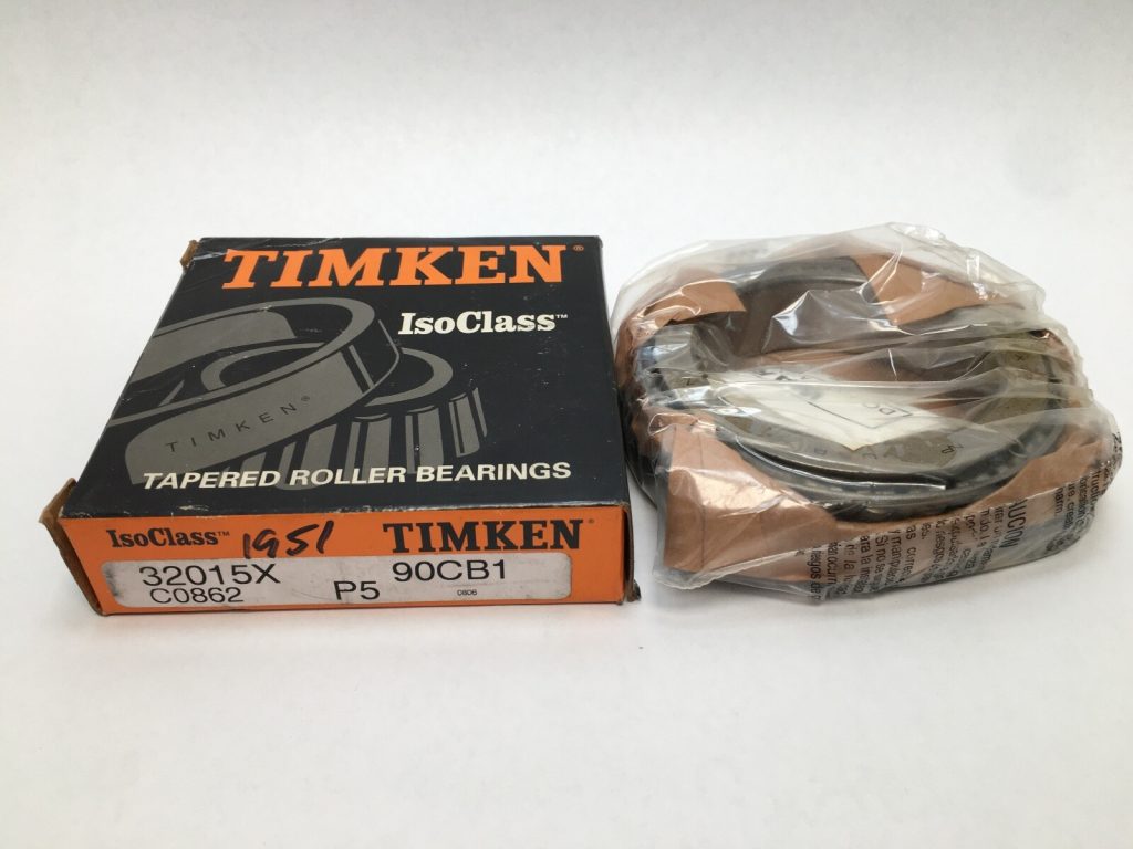 Tapered Roller Bearing Set - 75 mm Bore, 115 mm Cup Outer Diameter, 19 mm Cup Width, 25 mm Cone Width, Class 2, Case-Hardened Alloy Steel.