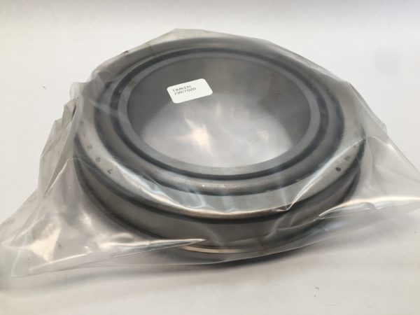 Timken 792B/799 taper roller bearing set sealed in plastic, showing stacked cone and cup with label
