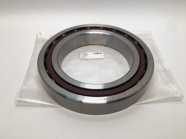 SKF 7034C angular contact ball bearing, 170x260x42 mm, resting on plastic packaging