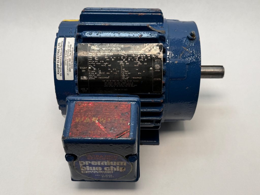 Marathon W501 Motor DVK1-43THTN9026ABP 1 Hp 0.75 Kw 460V 3 Phase 1735 rpm 143T