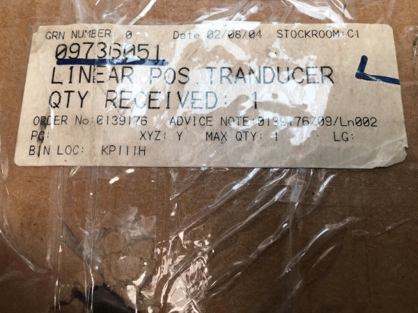 Sandvik 09736051 KP111H Tamrock Linear Position Transducer KP 111 H