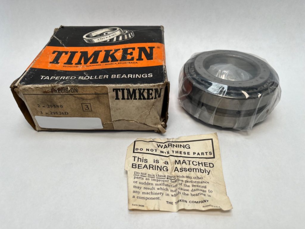 Taper Roller Bearing Set - 2.3622 in Bore, 4-7/16 in Cup Outer Diameter, 1.6875 in Cup Width, 1.0000 in Cone Width, class 3, Case-Carburized Steel.