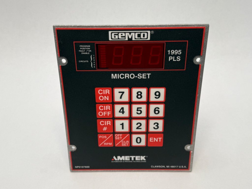 Ametek 1995-A6MXX Micro-set Pls Programmable Limit Switch Panel 1995 PLS Gemco