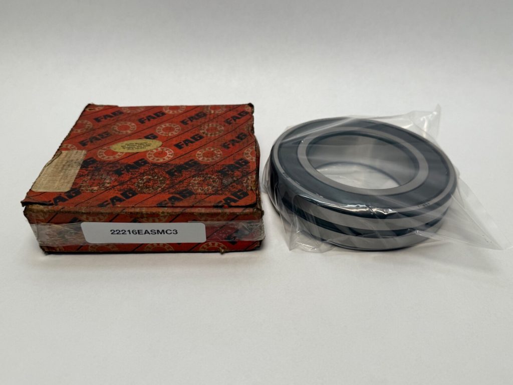 Spherical Roller Bearing - Straight Bore, 80mm ID, 140mm OD, 33mm Width, Open, Machined Brass Cage, C3 Clearance.