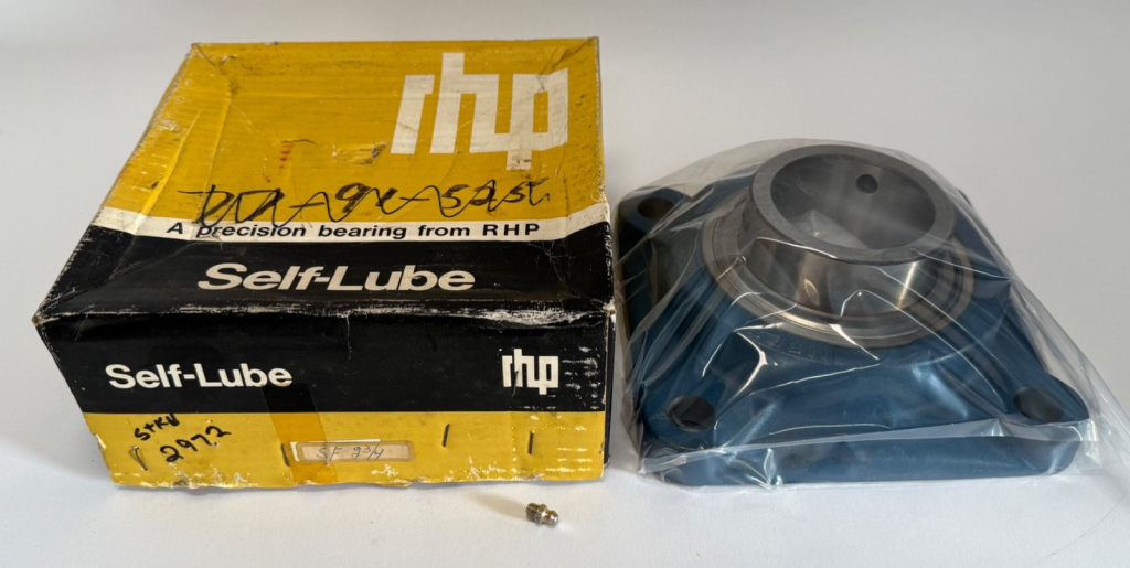 RHP SF2-3/4 4-Bolt Square Flange Bearing 2-3/4" ID Cast Iron Self-Lube