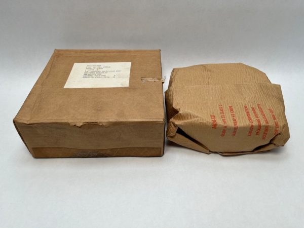 Fafnir 3MM9122WI-2 angular contact ball bearing box with label, beside its wrapped cardboard packaging