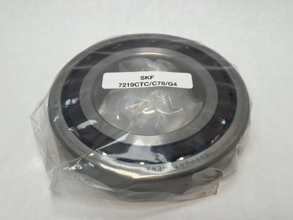 SKF 7219CTC/C78/G4 angular contact ball bearing, open, wrapped in plastic with label