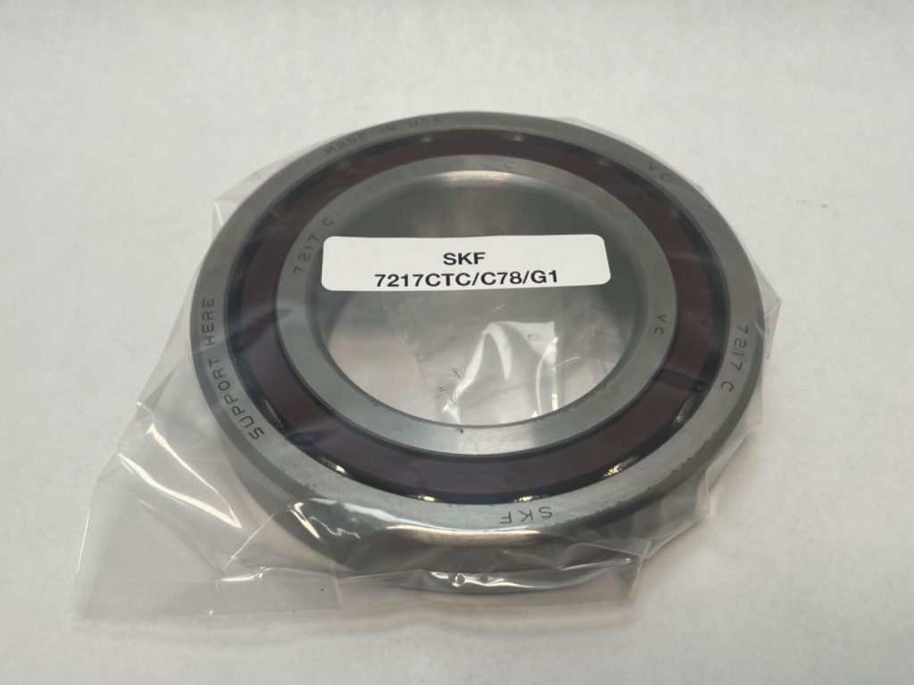 Angular Contact Ball Bearing - Straight Bore, 85 mm ID, 150 mm OD, 28 mm Width, Open, 15° Contact Angle.
