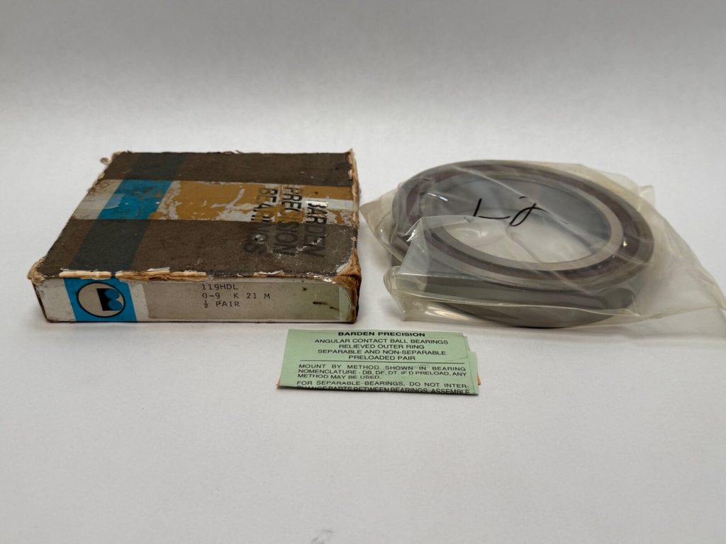 Spindle & Precision Machine Tool Angular Contact Ball Bearing - Straight Bore, 95 mm ID, 145 mm OD, 24 mm Width, Open, 15° Contact Angle, Universal Pairing, Light Preload.