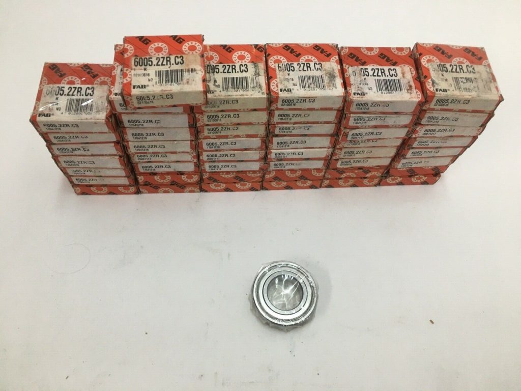 Deep Groove Ball Bearing - Straight Bore, 25 mm ID, 47 mm OD, 12 mm Width, Double Shield, C3 Internal Clearance 48 pcs