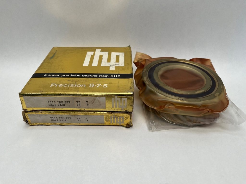 Angular Contact Ball Bearing - Straight Bore, 75 mm ID, 130 mm OD, 25 mm Width, Open, 15° Contact Angle, Light Preload.