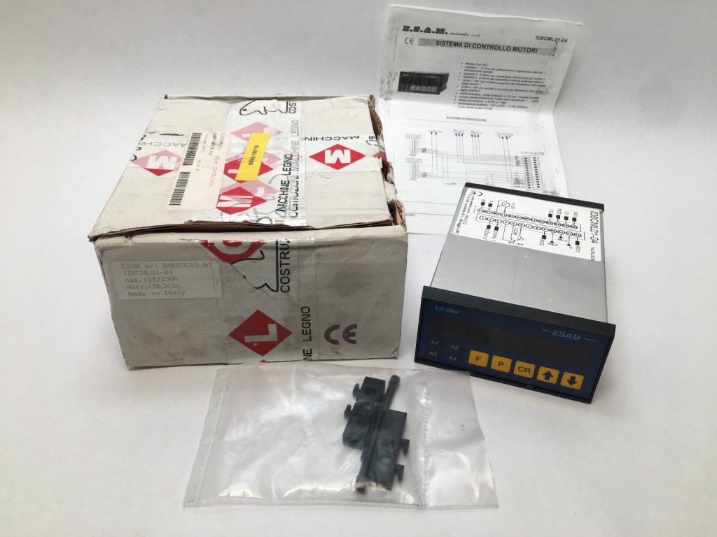 ESAM DIS8MP Digital Indicator Panel Meter 8 Digit ID8CML01-04 CML262A Italy