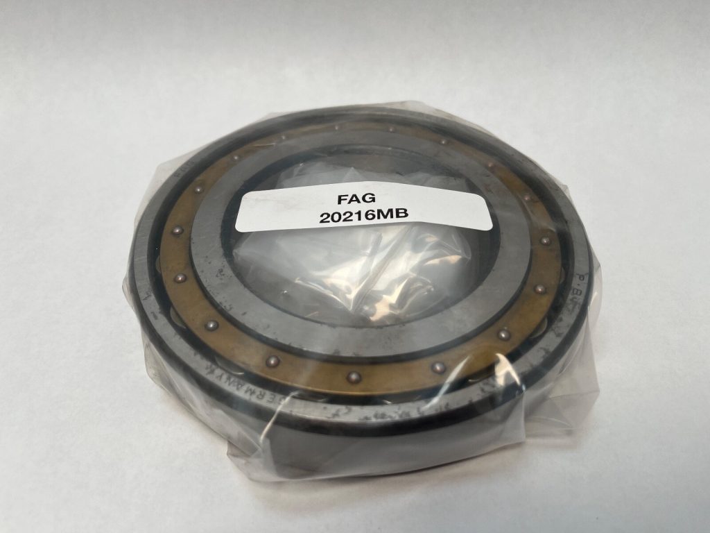 FAG 20216MB Barrel Roller Bearing, 80x140x26 mm, Machined Brass Cage (MB), Self-Aligning, Open