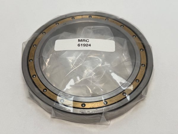 MRC 61924 open deep groove ball bearing with brass cage, wrapped in plastic