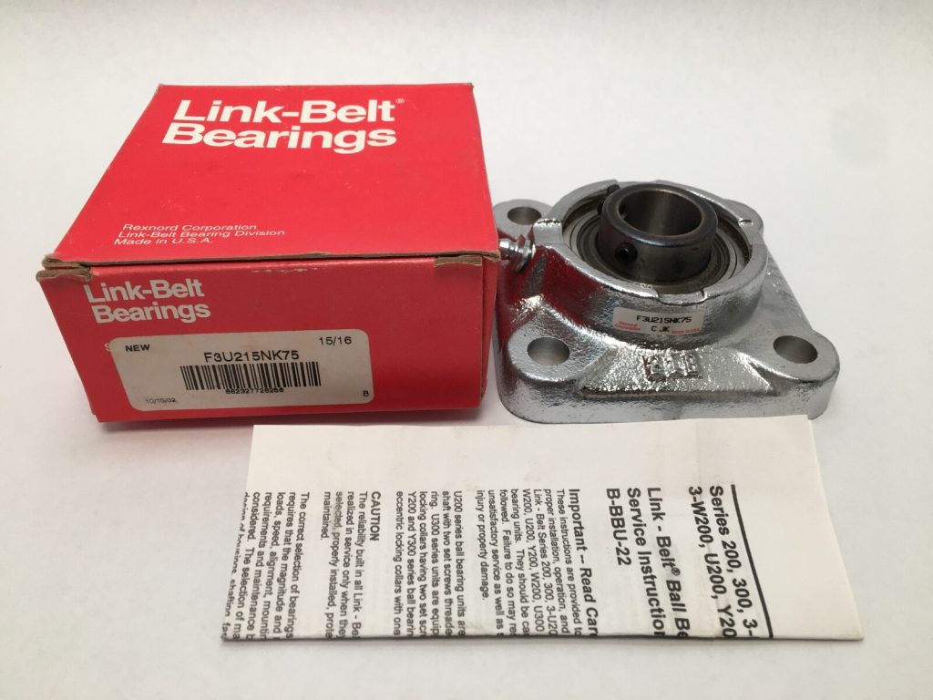 Flange unit - 0.9375 in Bore, 4 bolt, Cast Iron, Standard, Non-Expanding.