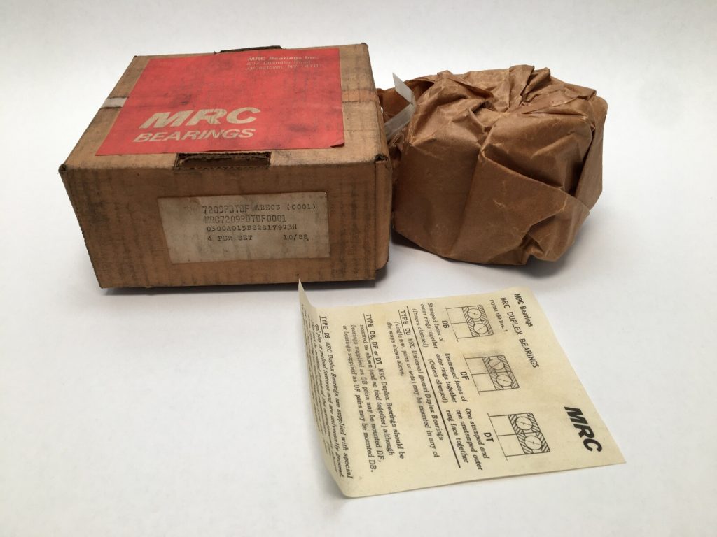 MRC 7209PDTDF Angular Contact Bearing 45x85x19 mm 7209 P DT DF ABEC3 USA Set