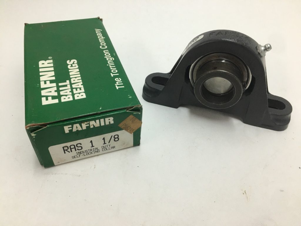 Two-Bolt Pillow Block Ball Bearing Unit, 1-1/8 in Bore, Eccentric Locking Collar