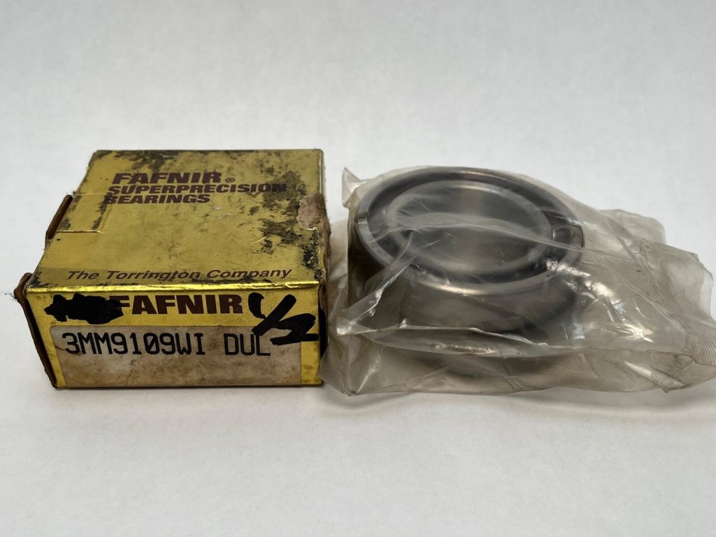 Super-Precision Angular Contact Ball Bearing Matched Pair - 45 mm ID, 75 mm OD, 16 mm Width, Open, 25° Contact Angle, Light Preload, Phenolic Cage.
