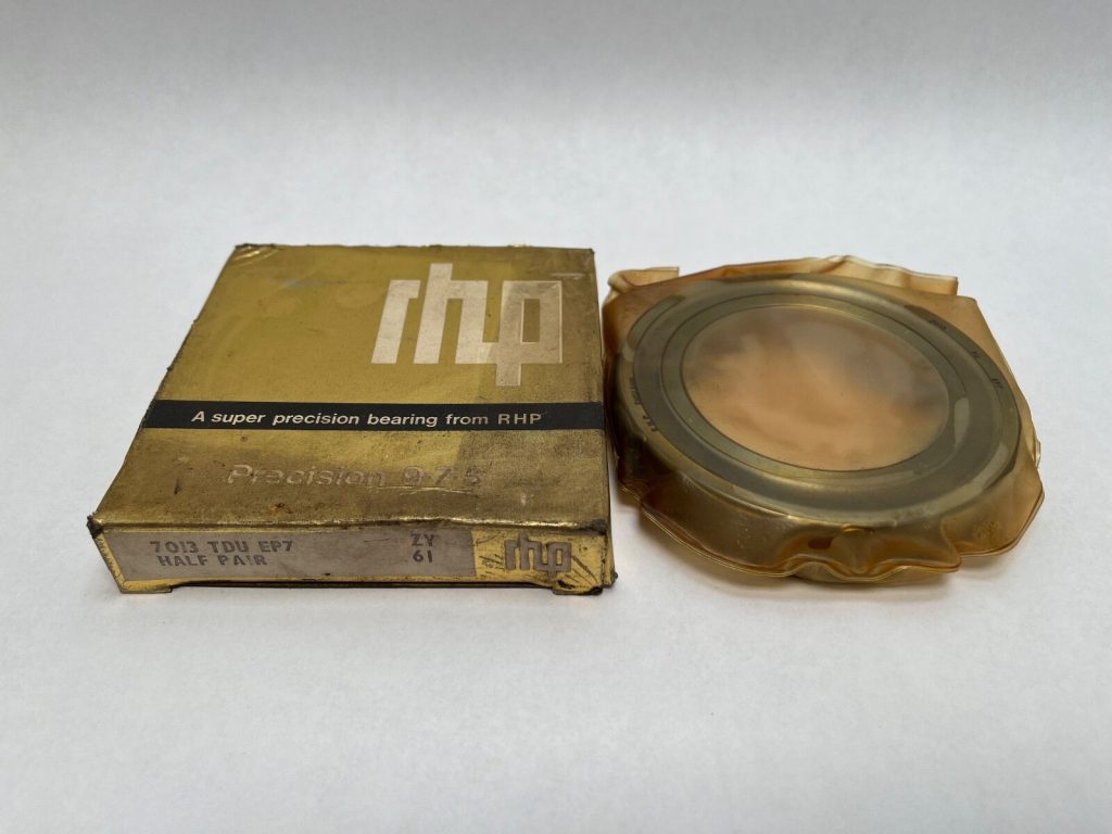 Super-Precision Angular Contact Ball Bearing - 65 mm ID, 100 mm OD, 18 mm Width, Open, Phenolic Outer-Land-Riding Cage, Light Preload, ABEC 7