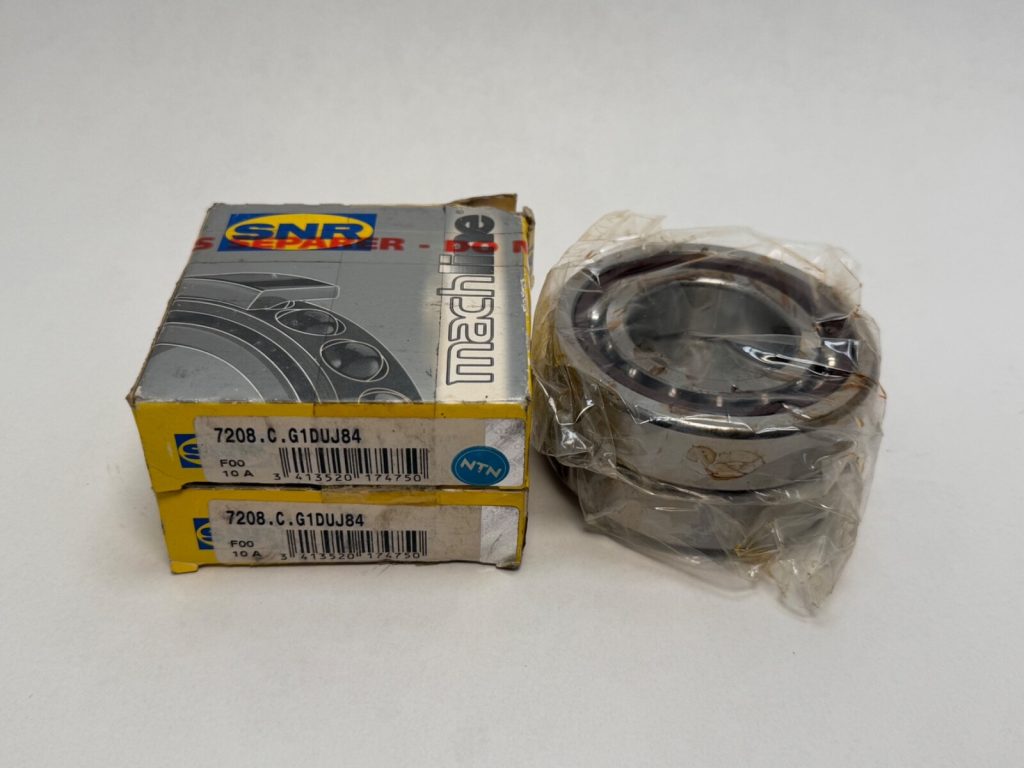 Angular Contact Ball Bearing - Straight Bore, 40 mm ID, 80 mm OD, 18 mm Width, Open, 15° Contact Angle, Medium Preload.