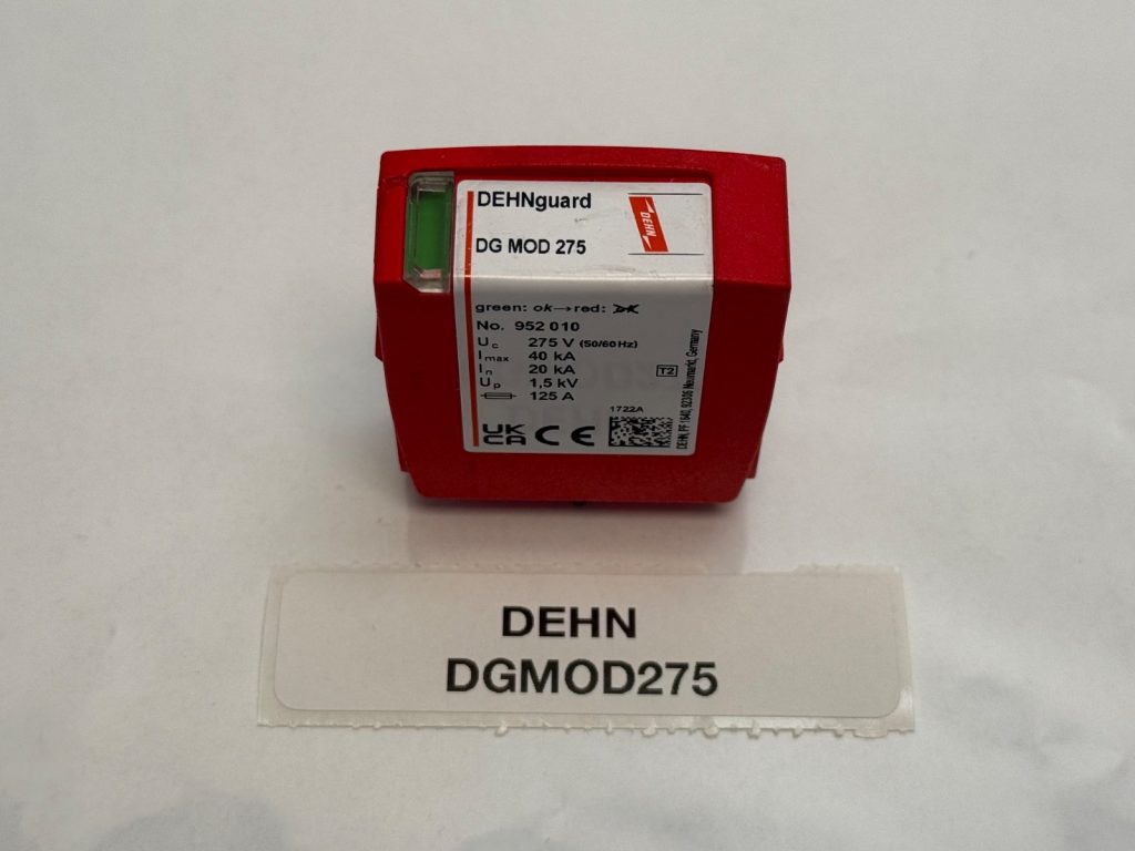 Type 2 Varistor Surge Protection Module, 275 V AC, In 20 kA / Imax 40 kA, Plug-In Module for DEHNguard Base