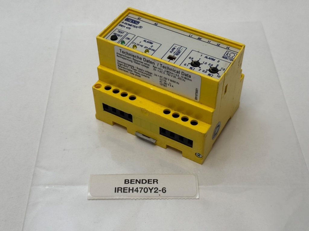 Bender IREH470Y2-6 Insulation Monitoring Device AC 230V 60Hz 3.0VA - 250V 5A