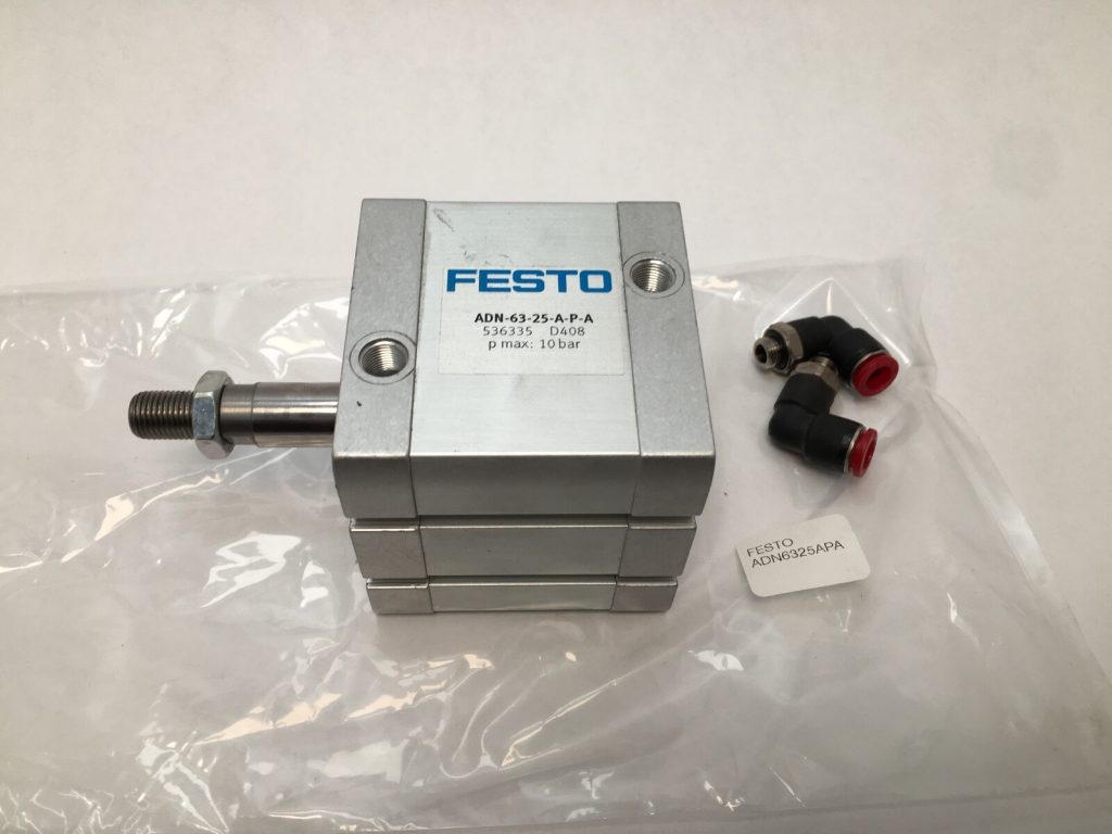 Compact Pneumatic Cylinder to ISO 21287 - 63 mm Bore, 25 mm Stroke, 1,870 N at 6 bar, Magnetic Piston