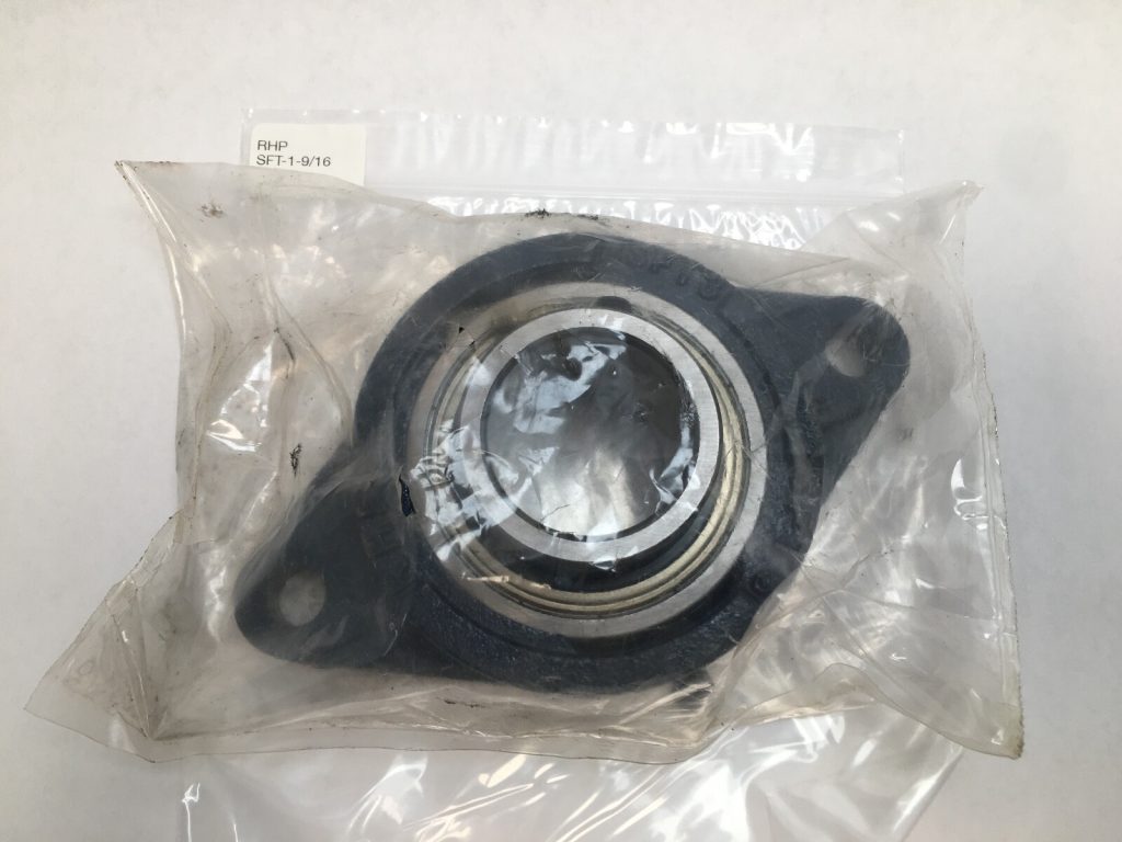 Two-Bolt Oval Flange Unit – 1-9/16 in Bore, Cast Iron, Set-Screw Locking