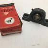 Two-Bolt Low Base Ball Bearing Pillow Block, 15/16 in Bore, Spring Locking Setscrews, Cast Iron