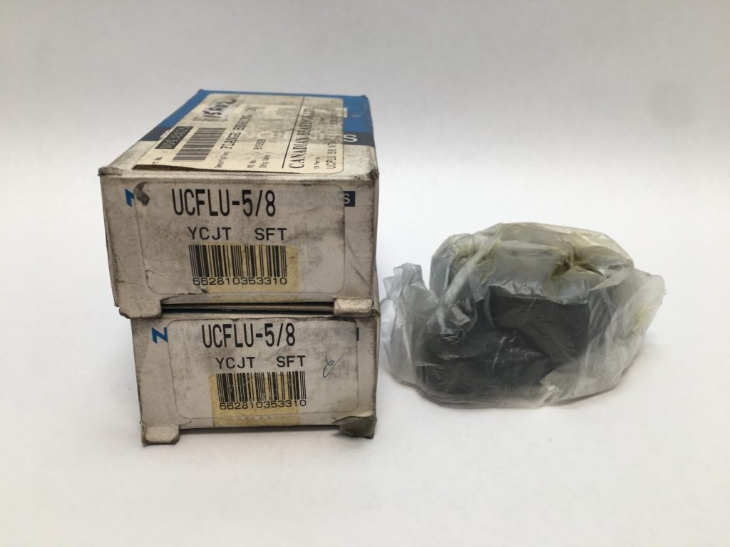 Two-Bolt Rhombus Flange Mount Bearing Unit – 5/8 in Bore, Cast Iron, Setscrew Lock, Light Duty, 2 Pcs