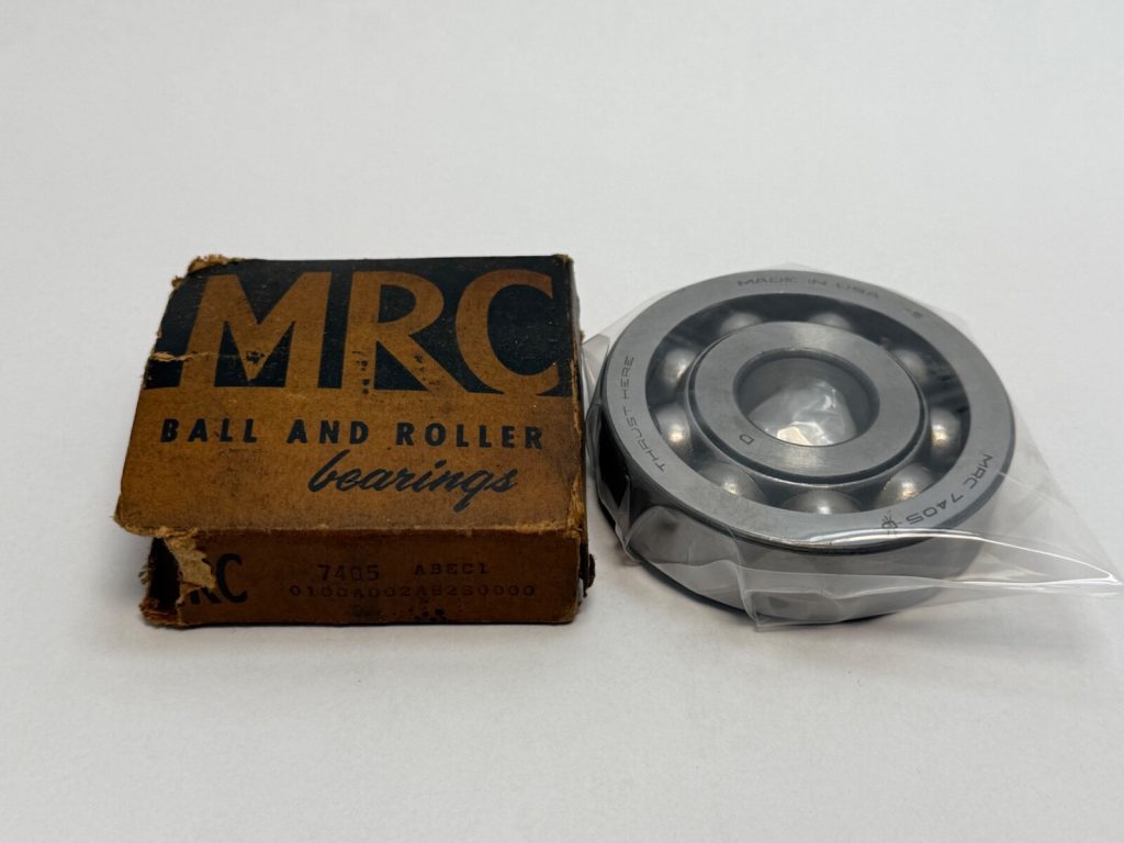 Angular Contact Ball Bearing - Straight Bore, 25mm ID, 80mm OD, 21mm Width, Open, 40° Contact Angle (MRC 7000 Series).