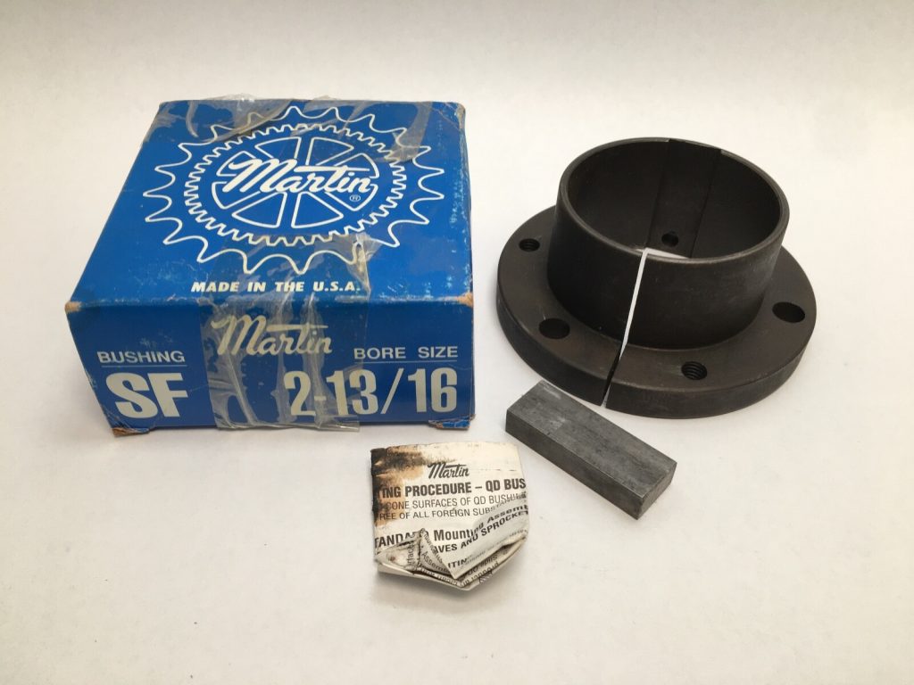 QD Split Taper Bushing, SF Size, 2-13/16 in Keyed Bore, Flanged
