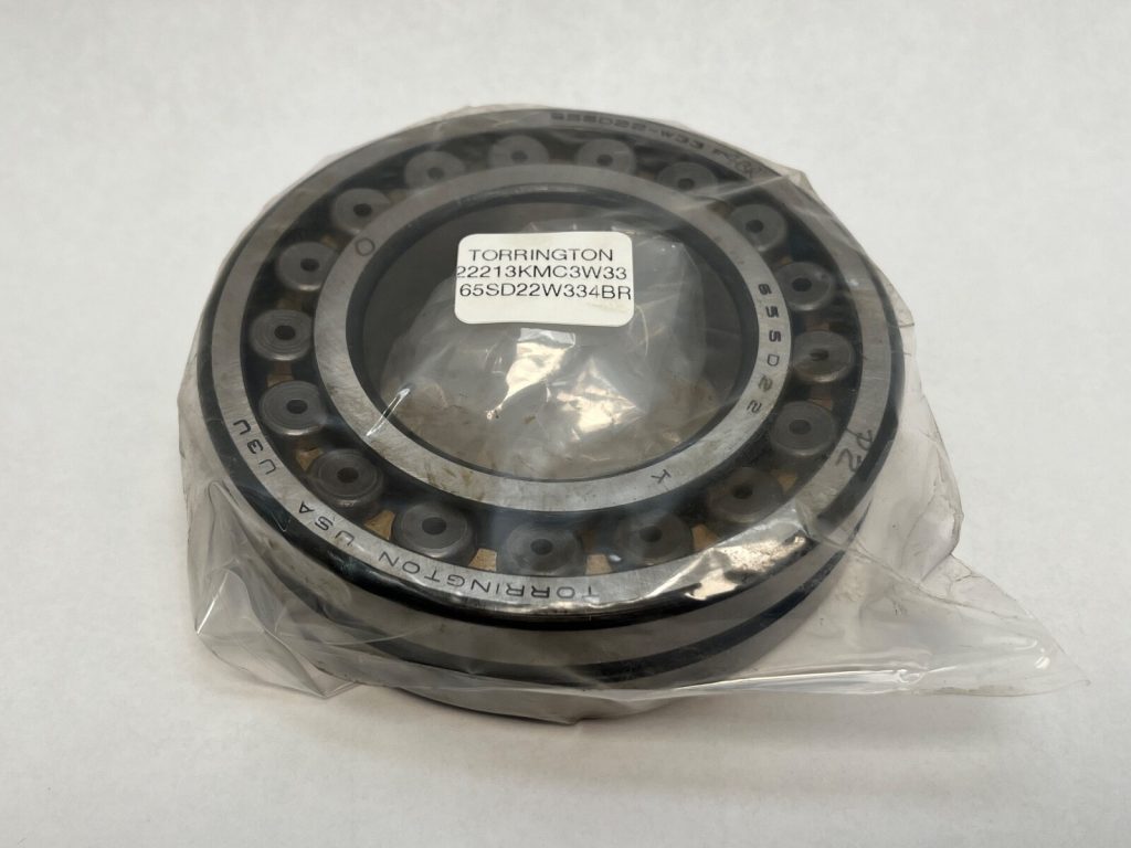 Double-Row Spherical Roller Bearing, 65 x 120 x 31 mm, 1:12 Tapered Bore, Machined Brass Cage, W33 Lubrication, C3 Clearance