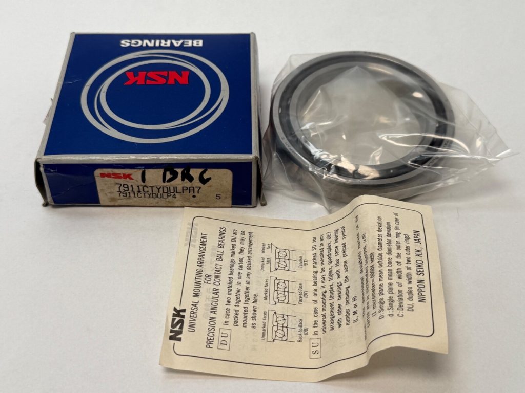 Thin Section Super Precision Angular Contact Ball Bearing Matched Pair 55x80x13 mm 15° ABEC 7 Light Preload