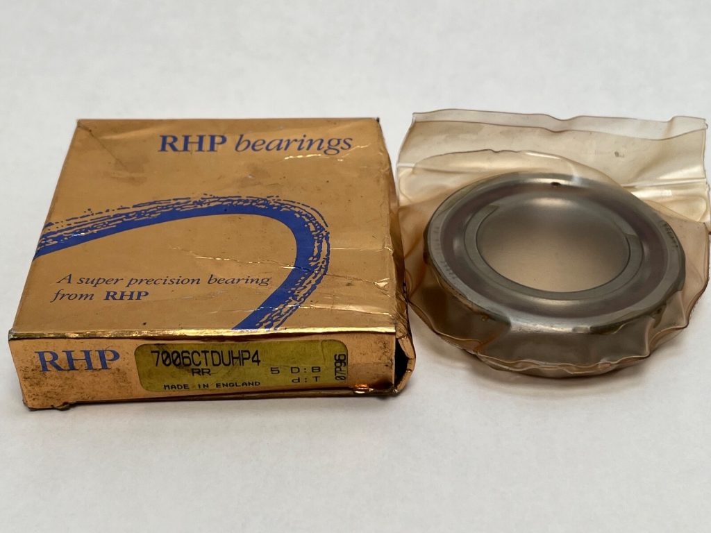 Super-Precision Angular Contact Ball Bearing 30 x 55 x 13 mm, 15 Degree Contact Angle, P4 ABEC 7, Phenolic Cage, Heavy Preload Duplex Half, Open, 1 Pc