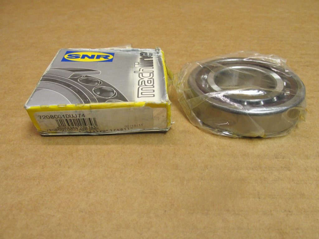 Angular Contact Ball Bearing - Straight Bore, 40 mm ID, 80 mm OD, 18 mm Width, Open, 15° Contact Angle, Light Preload.