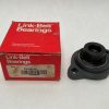 2-Bolt Alignable Flange Ball Bearing Unit 3/4" Bore, W200E Series, Type E Seals, Cast Iron