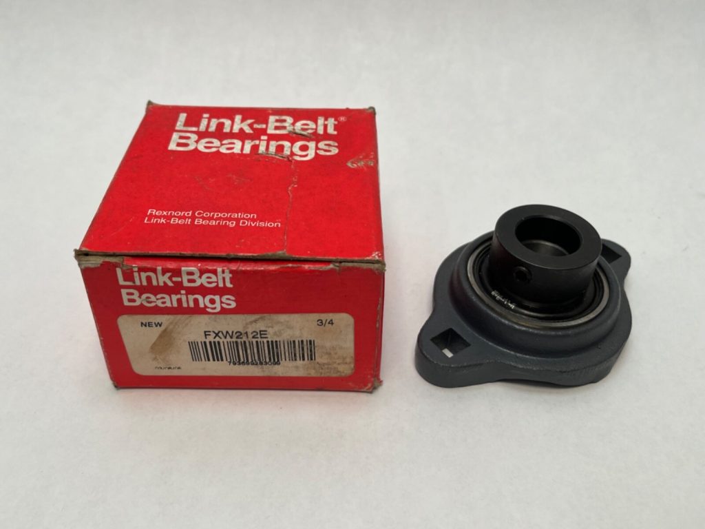 2-Bolt Alignable Flange Ball Bearing Unit 3/4" Bore, W200E Series, Type E Seals, Cast Iron