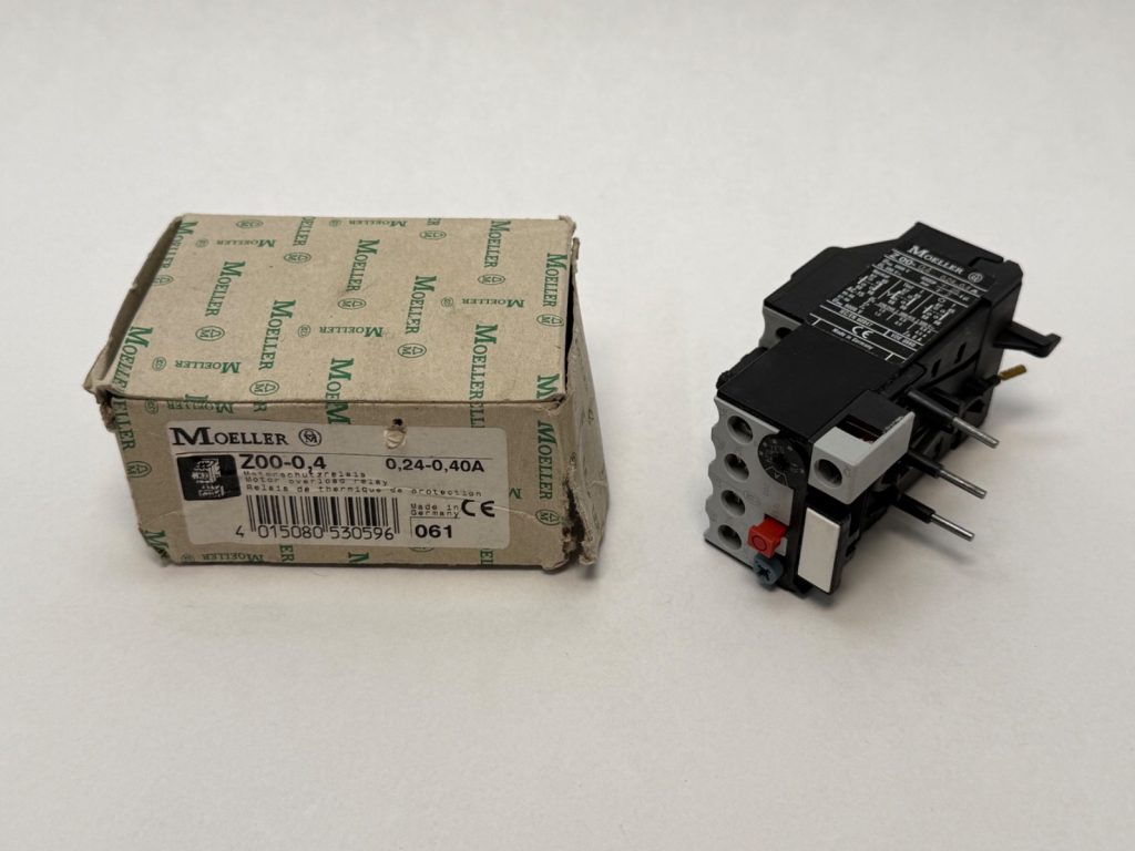 3-Pole Thermal Overload Relay, 0.24-0.40 A Adjustable, 600 V AC, Class 10, for DIL00M / DIL0M Contactors