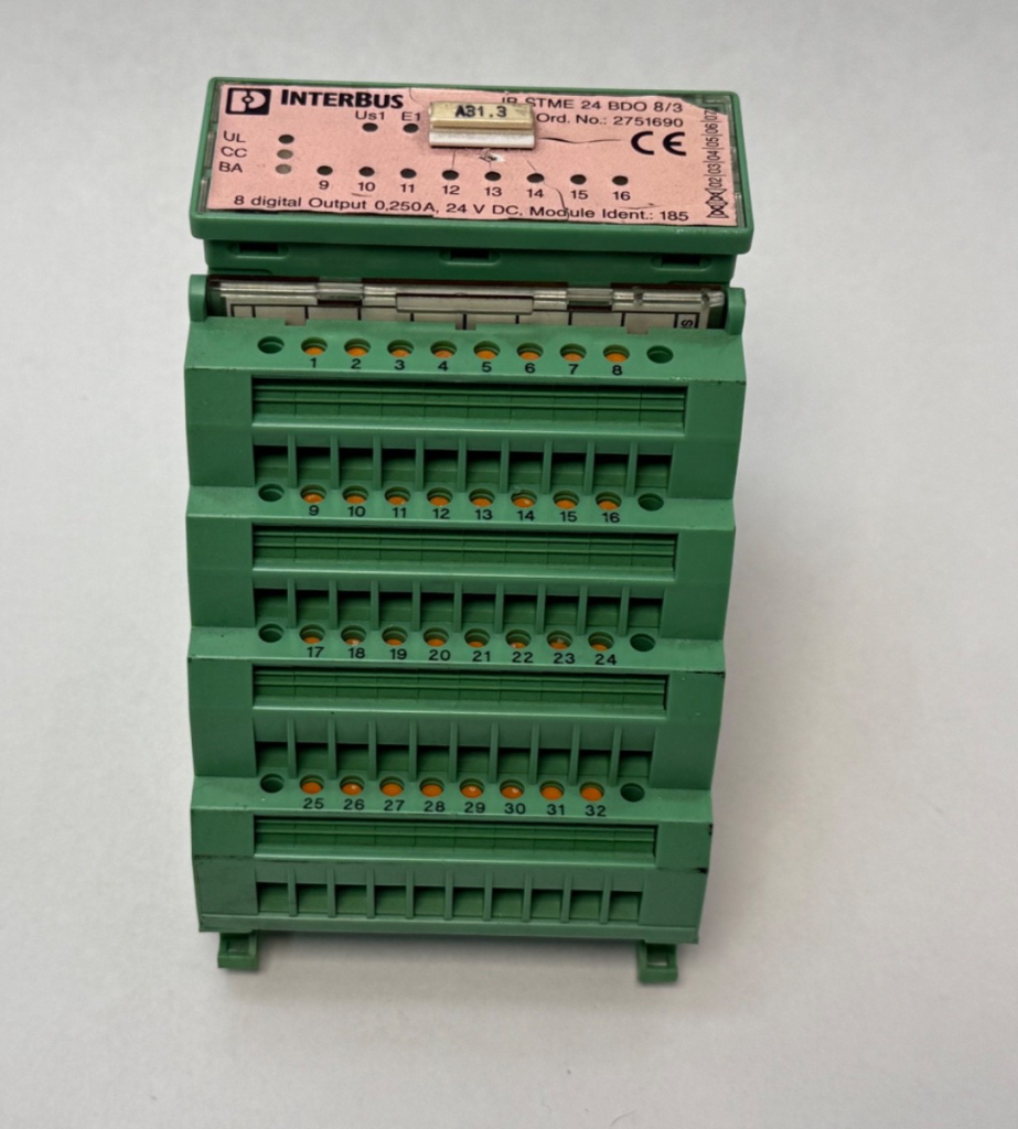 Phoenix-Contact 2751690 Digital Output Module IB-STME-24-BDO-8/3 Interbus