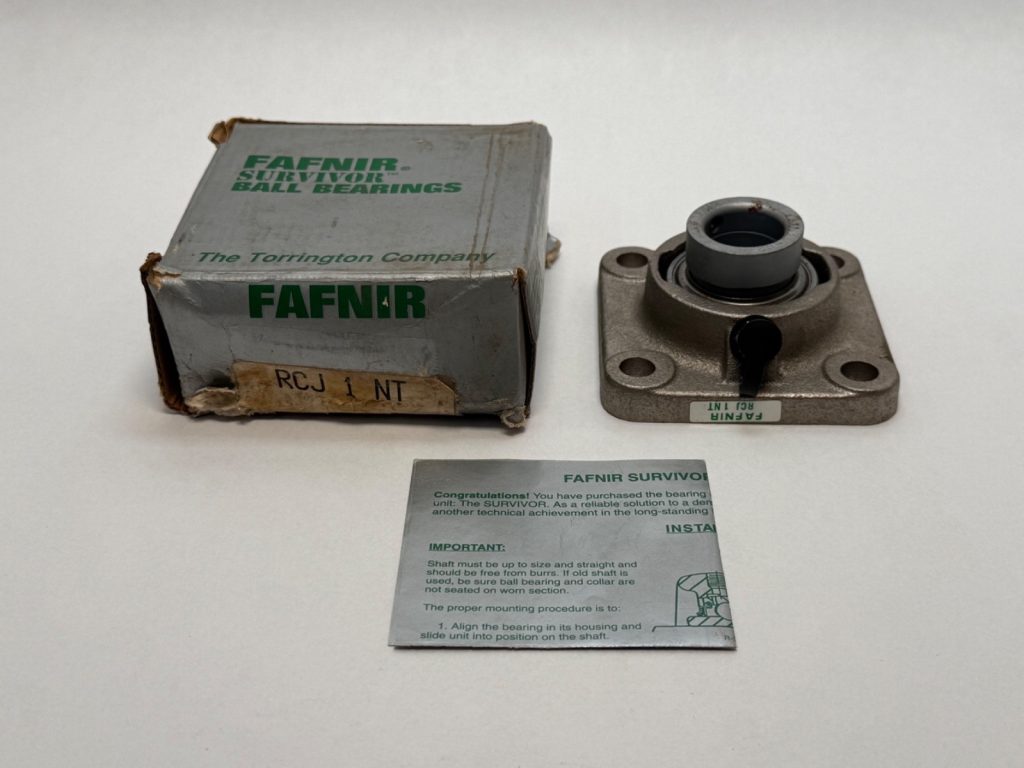 Fafnir RCJ-1-NT Flange Mount Bearing 1" ID 4-Bolt Nickel Plated RCJ1NT