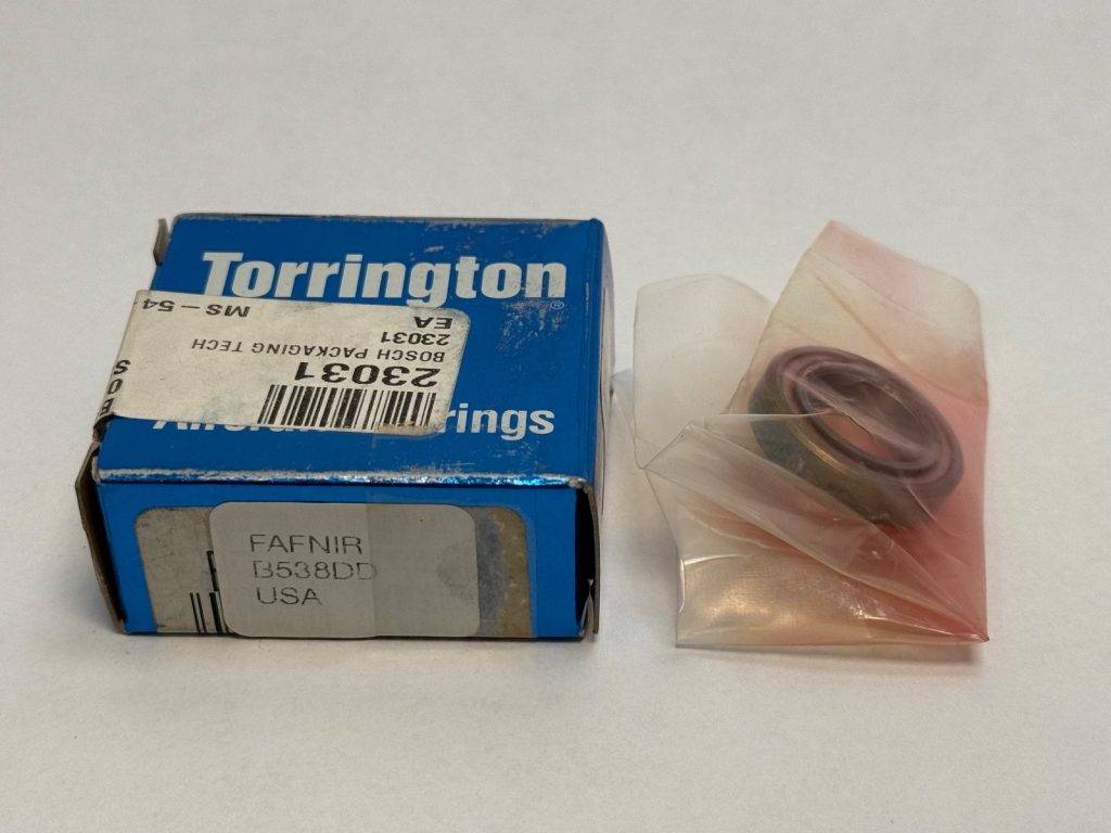 Sealed Airframe Control Bearing to MS27646-38, 5/8" Bore x 1-1/16" OD, Extended Inner Ring 0.281" / Outer Ring 0.250", PTFE Seals Both Sides