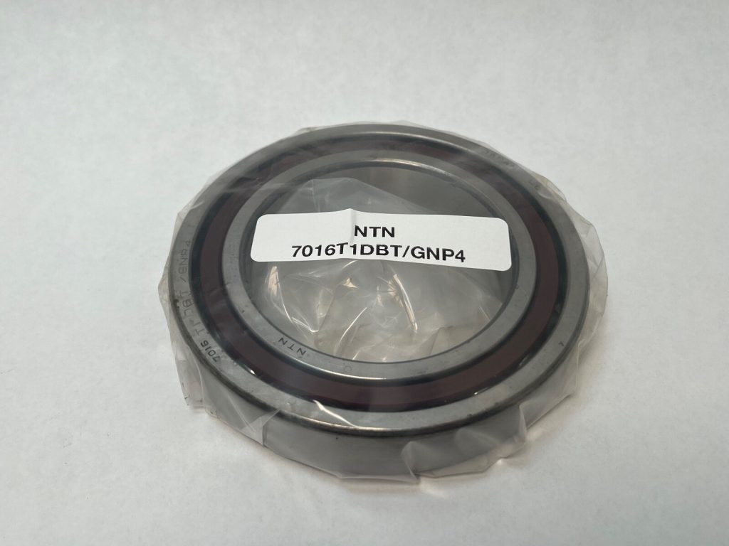 Super-Precision Angular Contact Ball Bearing - 80 mm ID, 125 mm OD, 22 mm Width per Bearing, Open, Straight Bore, ABEC 7 / P4, DBT Three-Bearing Matched Stack
